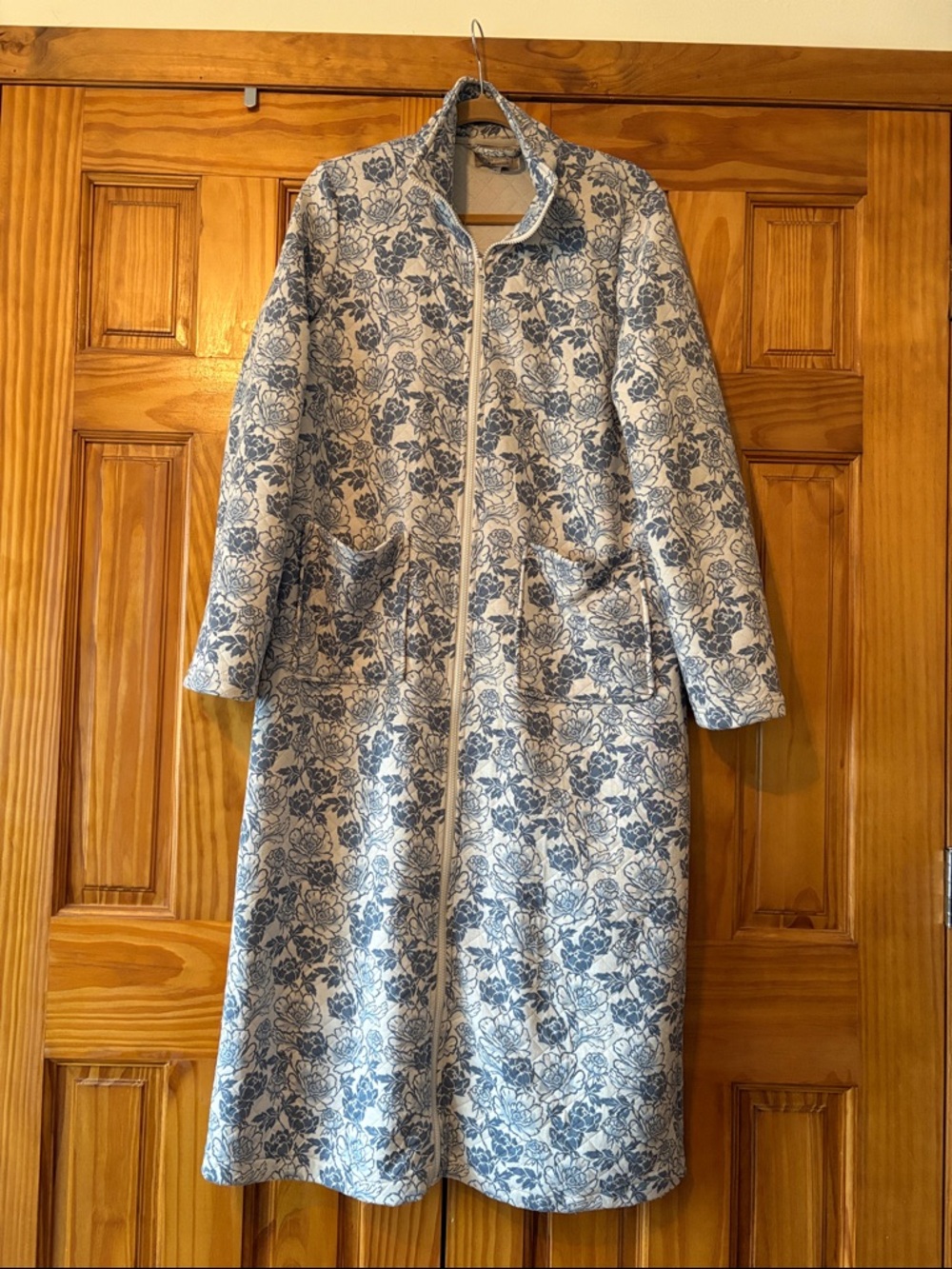 Berkshire Blue and White Floral Trench Coat